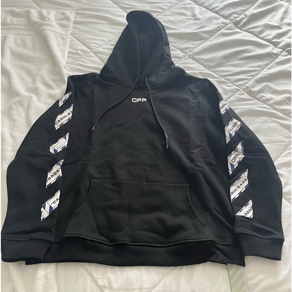 Off white airport tape hoodie authentic